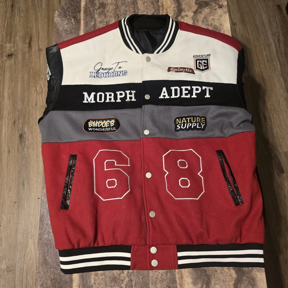 Red and Black Varsity Jacket